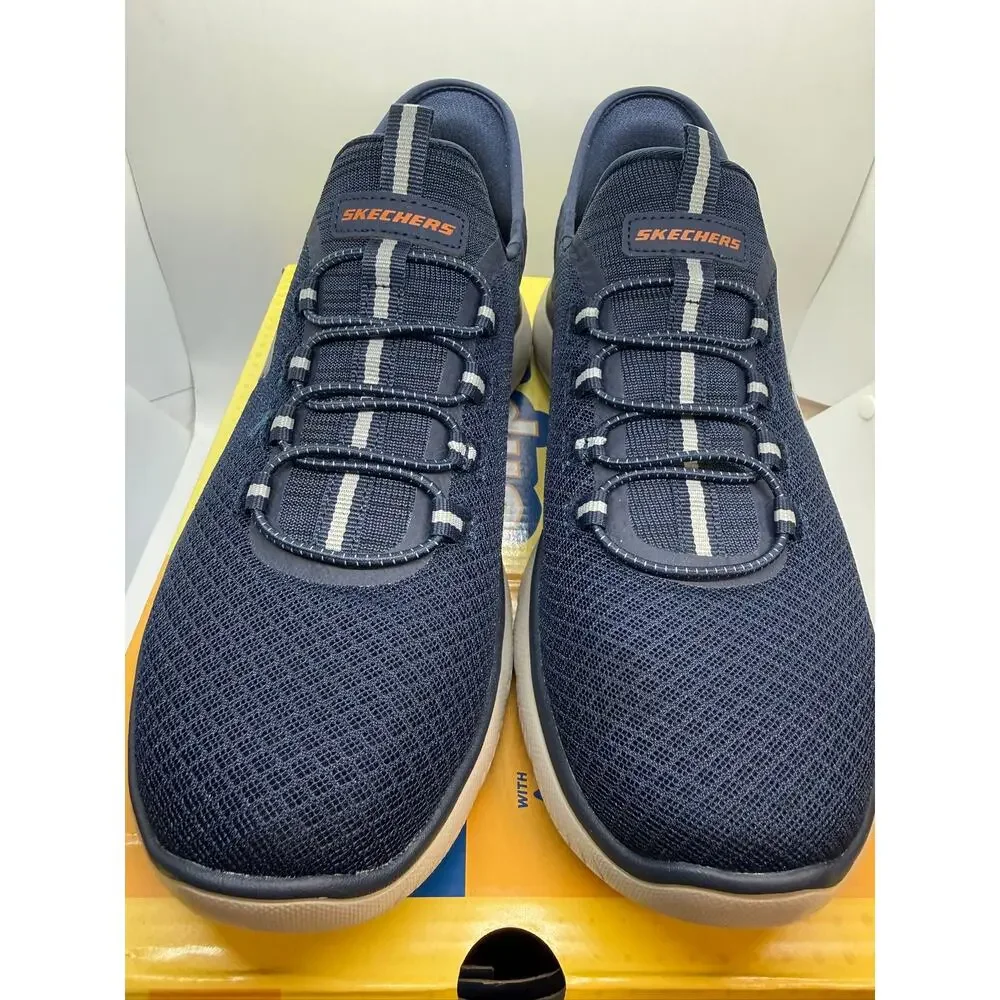 Skechers Slip-Ins Summits High Range Sneaker Men US 9 Lace-Up Navy 232457 / NVY